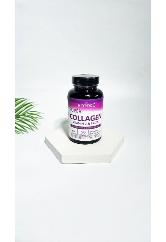 BIYODE Super Collagen with Vitamin C & Biotin, 100 Tablets 